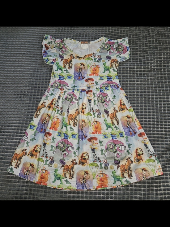 Other - Toy Story Multi-Character Print Girls' Dress - White